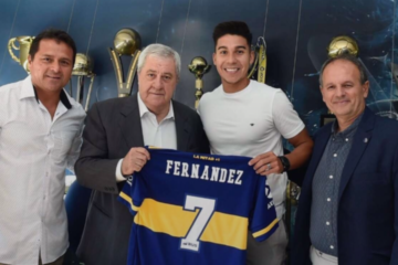 Pol Fernández fue presentado en Boca