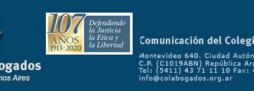 Comunicación del Colegio de Abogados 17.11.2020