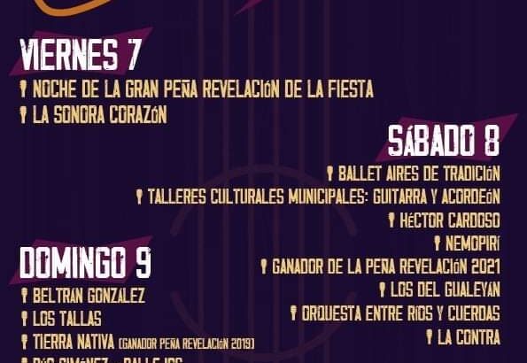 Nogoyá invita a la 34° Fiesta de la Guitarra